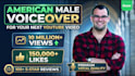 record an american male voice over for your youtube video
