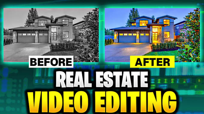 do cinematic luxury real estate video editing in 24 hours
