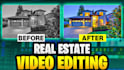 do cinematic luxury real estate video editing in 24 hours