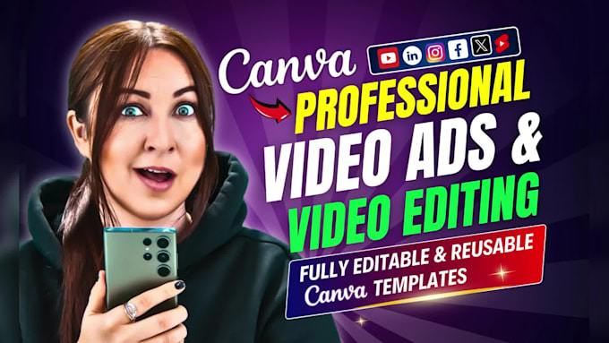 create video ads and video editing using canva