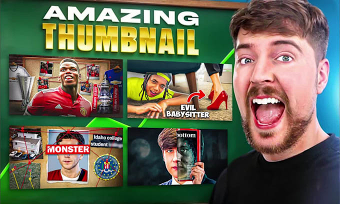 design attractive premium youtube thumbnail in 1 hour