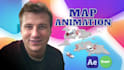 create maps animations with motion graphics for any project