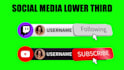 create social media lower third 3d animation