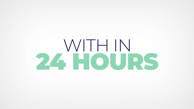 create kinetic typography video in 24 hours