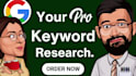 do advanced SEO keywords research with kgr, long tail terms