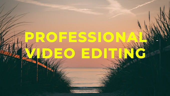 do professional video editing