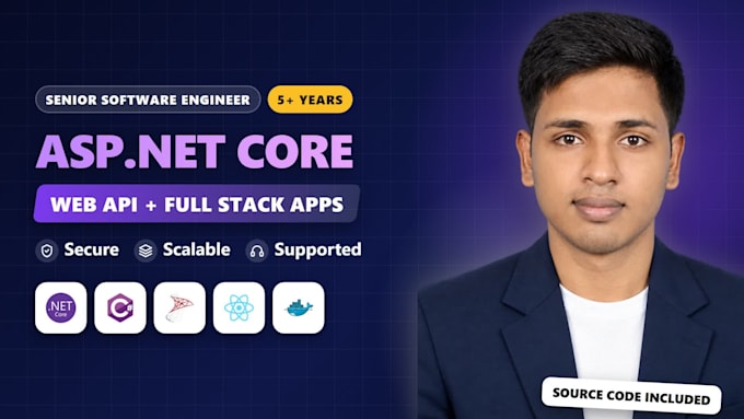 build asp net core web API and dotnet full stack web app