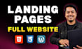 design responsive landing page website HTML CSS or wordpress