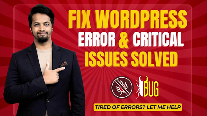fix wordpress issues, bugs, fix wordpress error and woocommerce issues fast