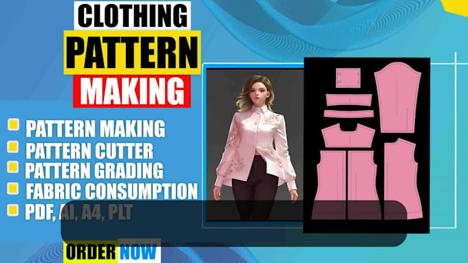 create your sewing patterns for any kind of clothing grading