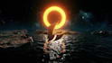 create 3d alien planet logo animation