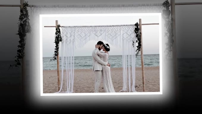 create wedding photo slideshow, promo video within 6 hr