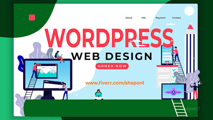 Create modern responsive wordpress website design by Shapon1 | Fiverr