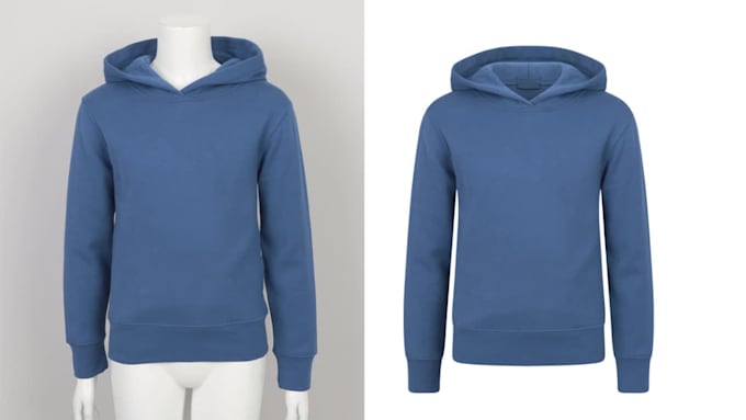 flat lay image ghost mannequin editing in photoshop