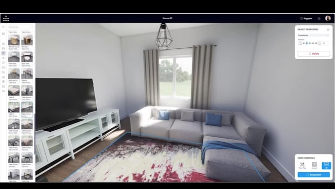 create realistic 3d interior design and rendering for bathroom, kitchen, bedroom