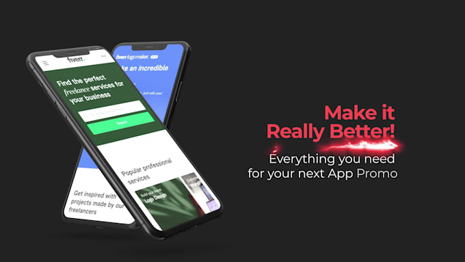 make 3d app promo video on latest iphone or android