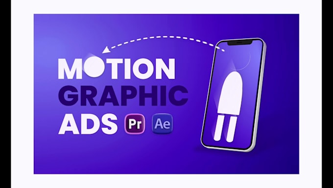 edit and create a motion graphics animation saas video ad