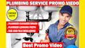 do plumbing service video or plumber animated explainer promo video
