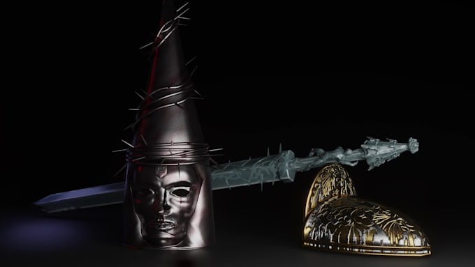 do 3d game assets modeling in blender