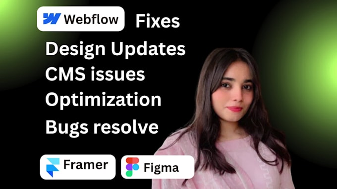 fix webflow issues, bug, optimize or edit webflow website