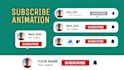 create youtube subscribe, like and bell animation