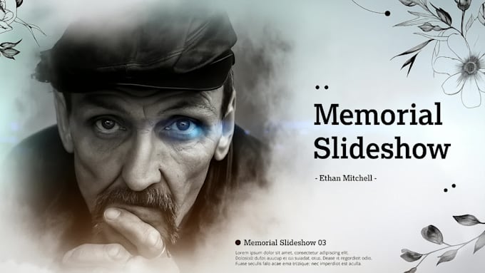 memorial slideshow video, funeral slideshow video, tribute slideshow