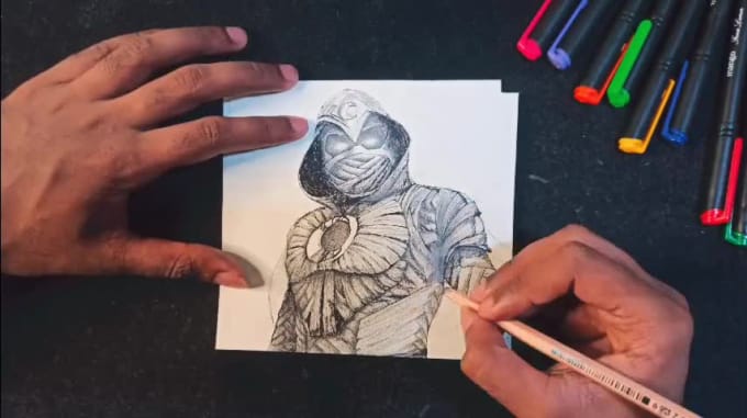pen sketches of any character, object or landscape