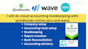 bookkeeping, bank reconciliation, clean up in quickbooks online, xero, wave