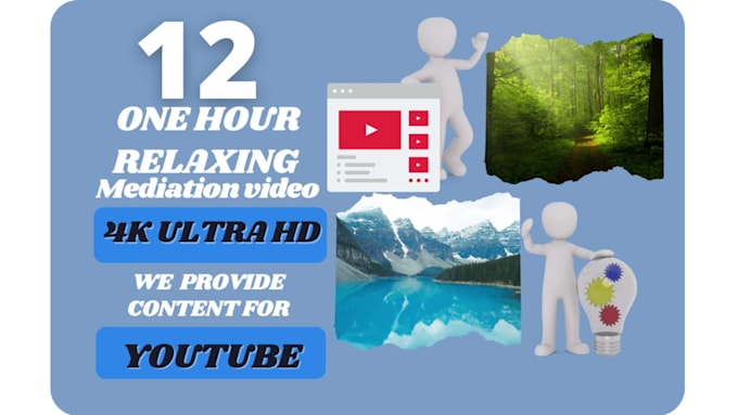 create 4k meditation relaxing nature video for youtube