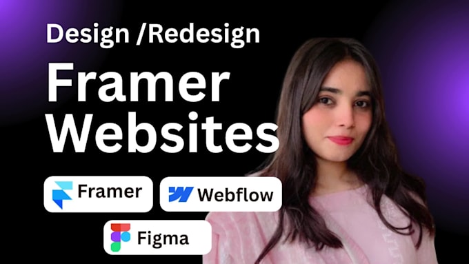 create a modern framer website design or a high converting landing page