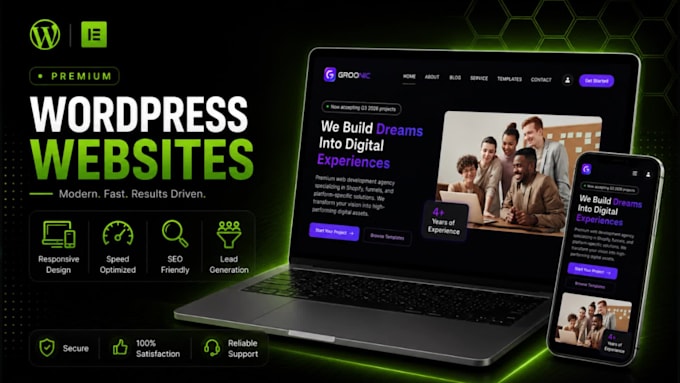 build professional and SEO optimized wordpress website