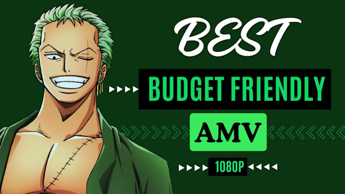 create amazing amv, game edits or anime edits full HD 1080p