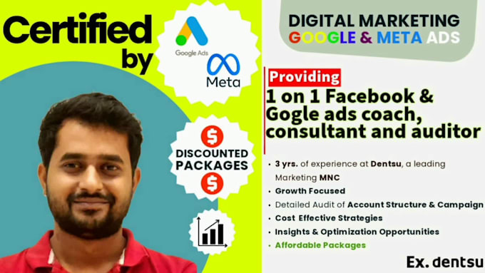 your 1 on 1 facebook and google ads coach, consultant and auditor