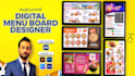 design digital menu, digital menu board or animated  menu