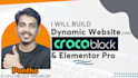 build dynamic wordpress website by crocoblock, elementor,  jet engine