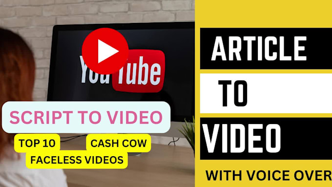 convert article,script,blog or website content to video