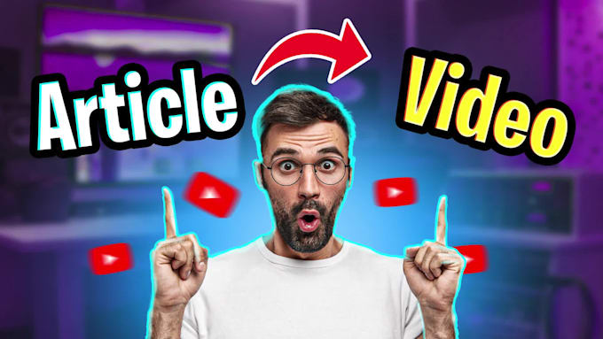 convert your blog or article into stunning youtube video with voiceover