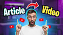 convert your blog or article into stunning youtube video with voiceover