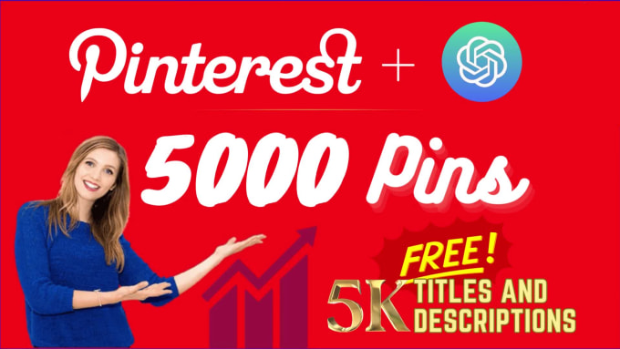 Create 5000 unique pinterest pins, cheap bulk pins for seo by Freusty