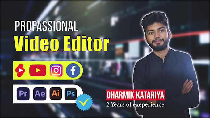 Edit creative youtube videos, short and reels by Dharmik_ahir | Fiverr