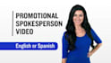 make an HD promotional video in english or spanish
