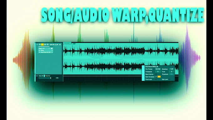 quantize, warp your audio tracks