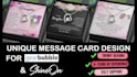make shineon message cards design for your jewelry business