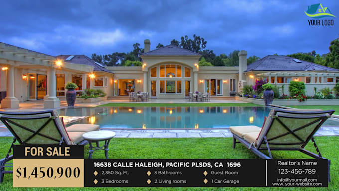 create modern real estate listing video