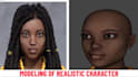 model a realistic character in 3d