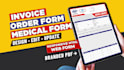 do invoice, order form, medical form in HTML web format with PDF automation