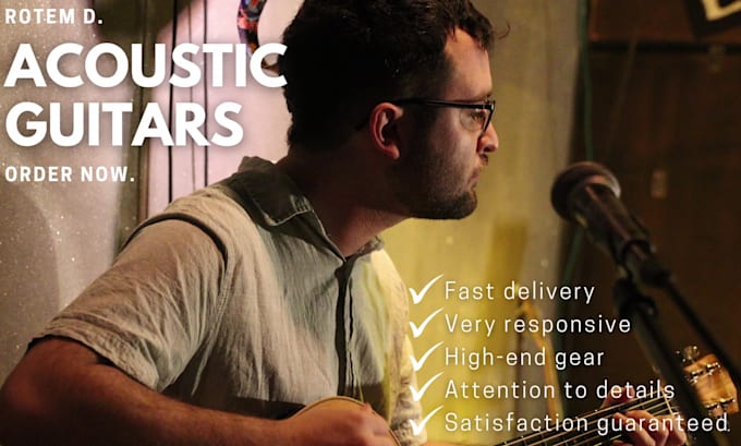be your pop rock acoustic guitar player