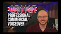 record a british english male voiceover for your commercial
