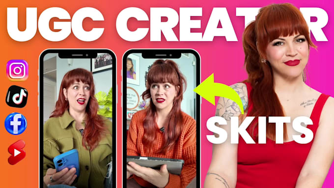 create ugc multi character skit ads for tiktok, instagram, youtube