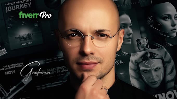 Top 5! I will be your personal pro graphic designer